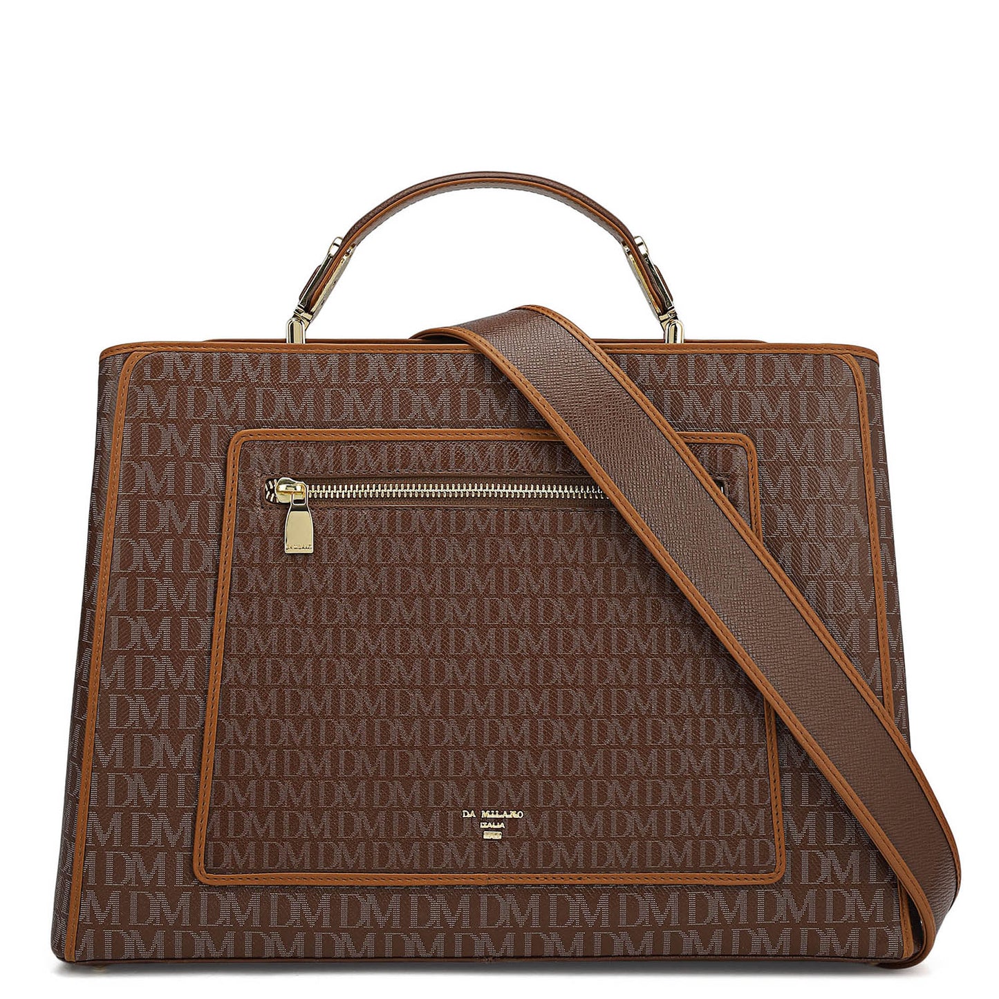 Medium Monogram Leather Book Tote - Date