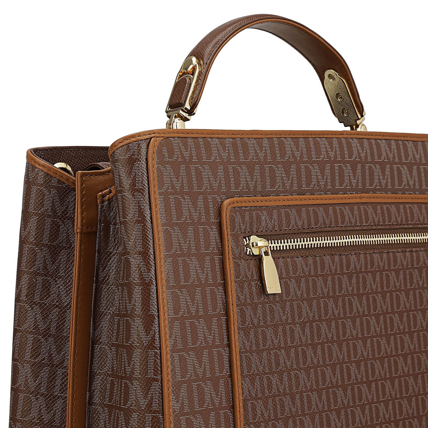 Medium Monogram Leather Book Tote - Date