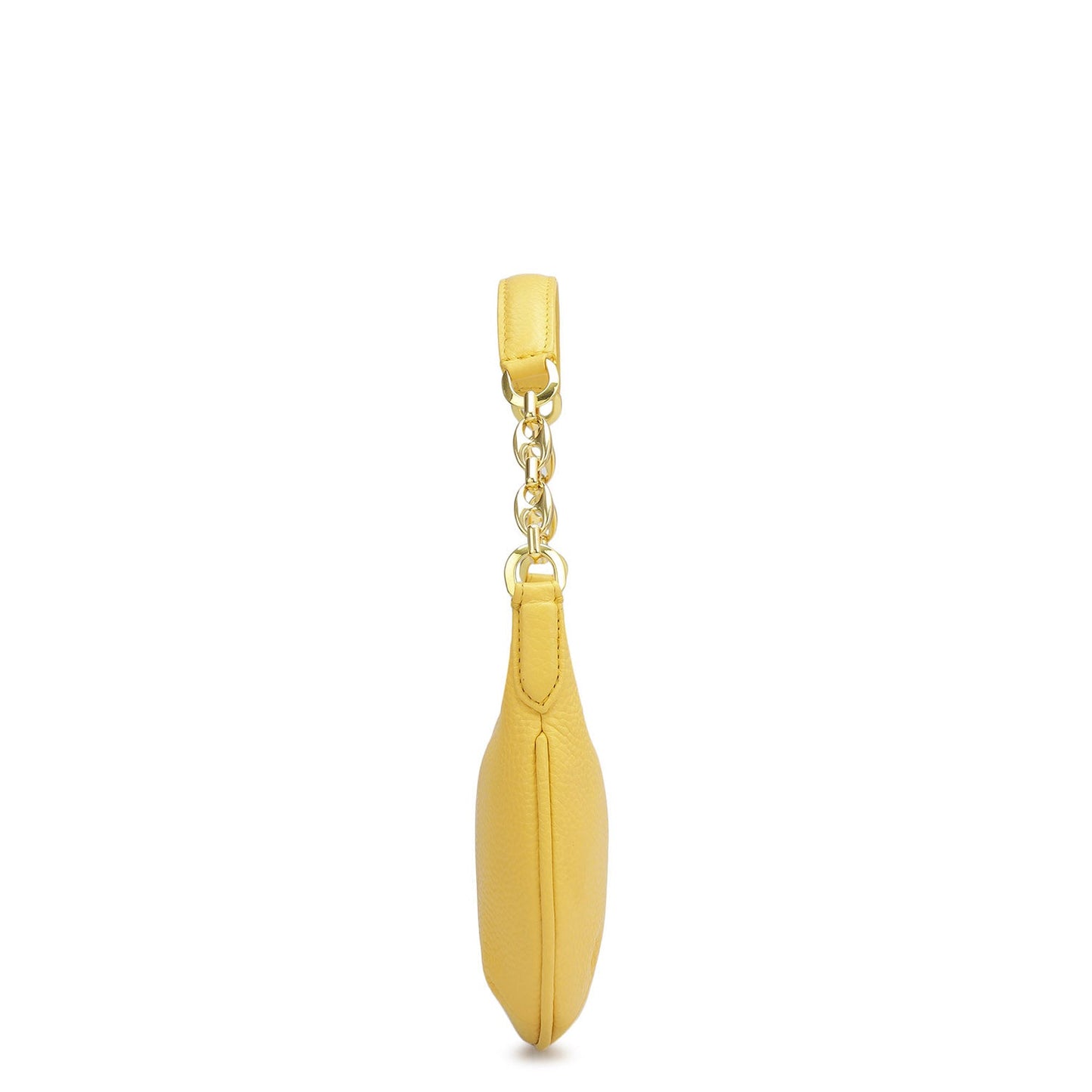 Small Wax Leather Baguette - Mimosa