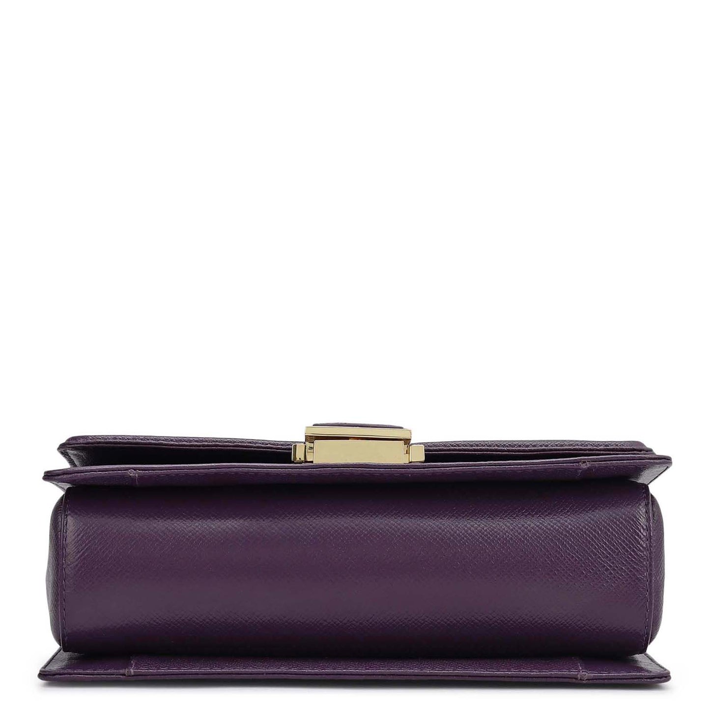 Small Croco Franzy Leather Shoulder Bag - Grapevine & Frost