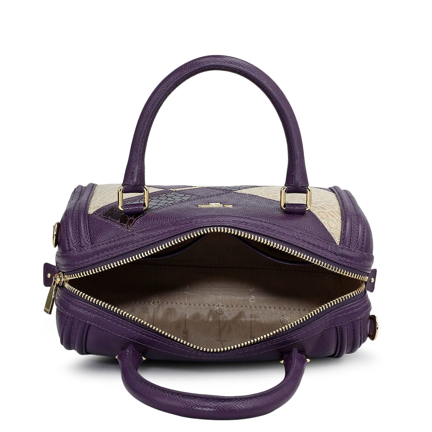 Petite Mosaic Franzy Leather Satchel - Grapevine & Frost