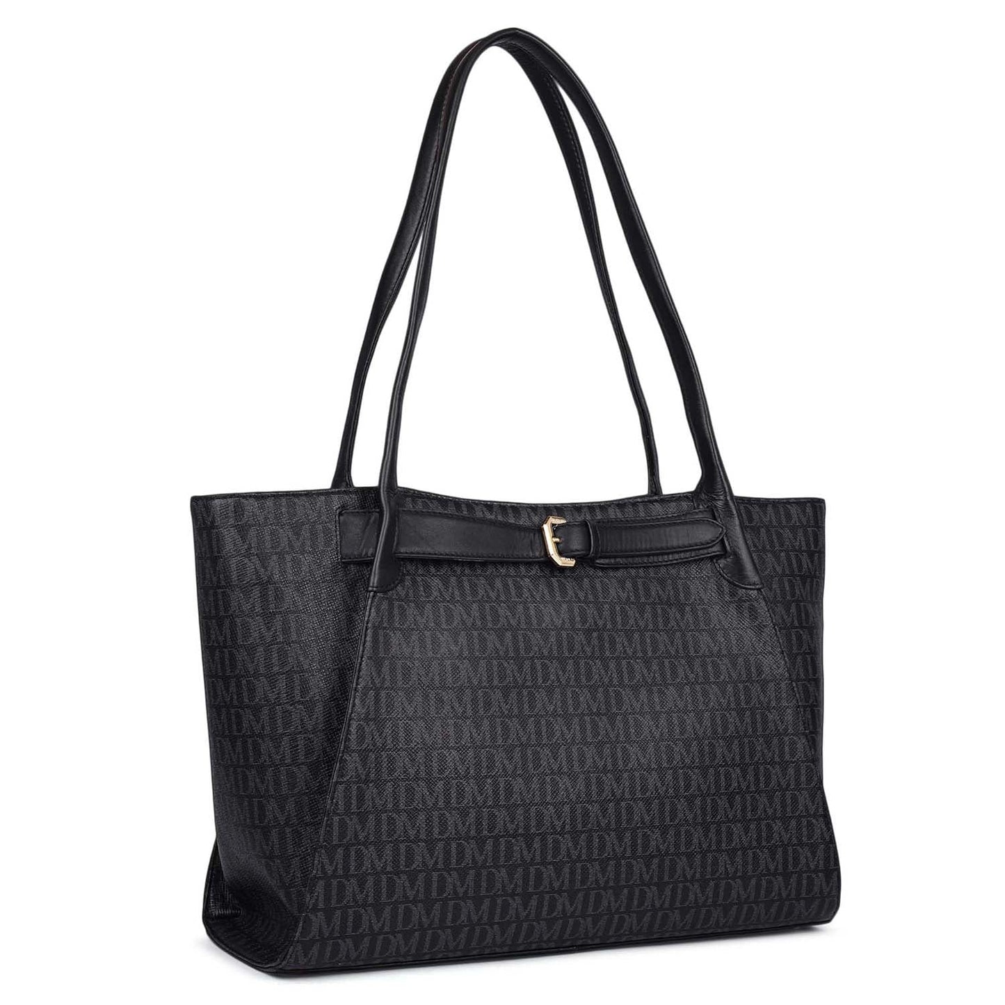 Allure Croco Franzy Leather Satchel - Black