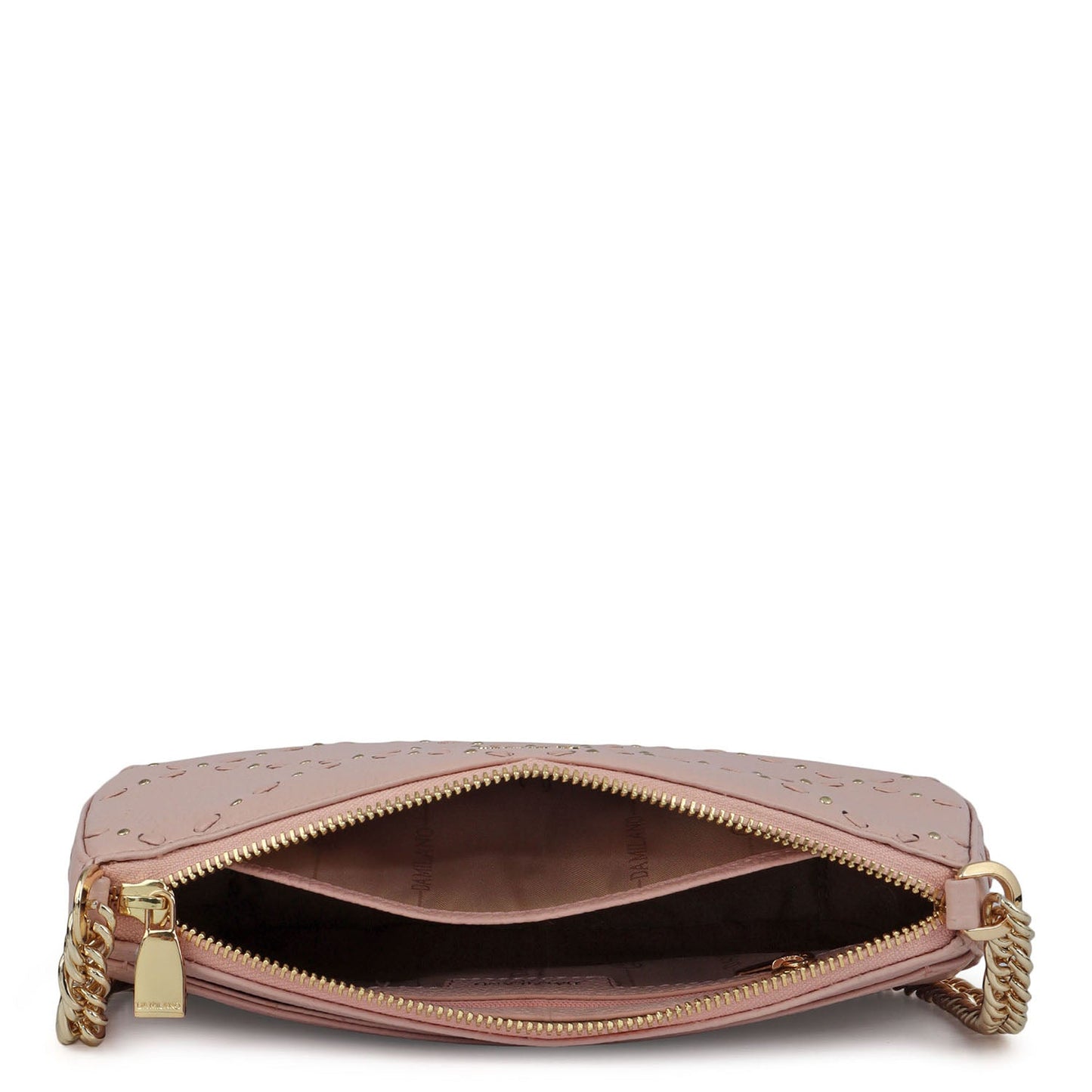 Serena Bunti Wax Leather Baguette - Feather