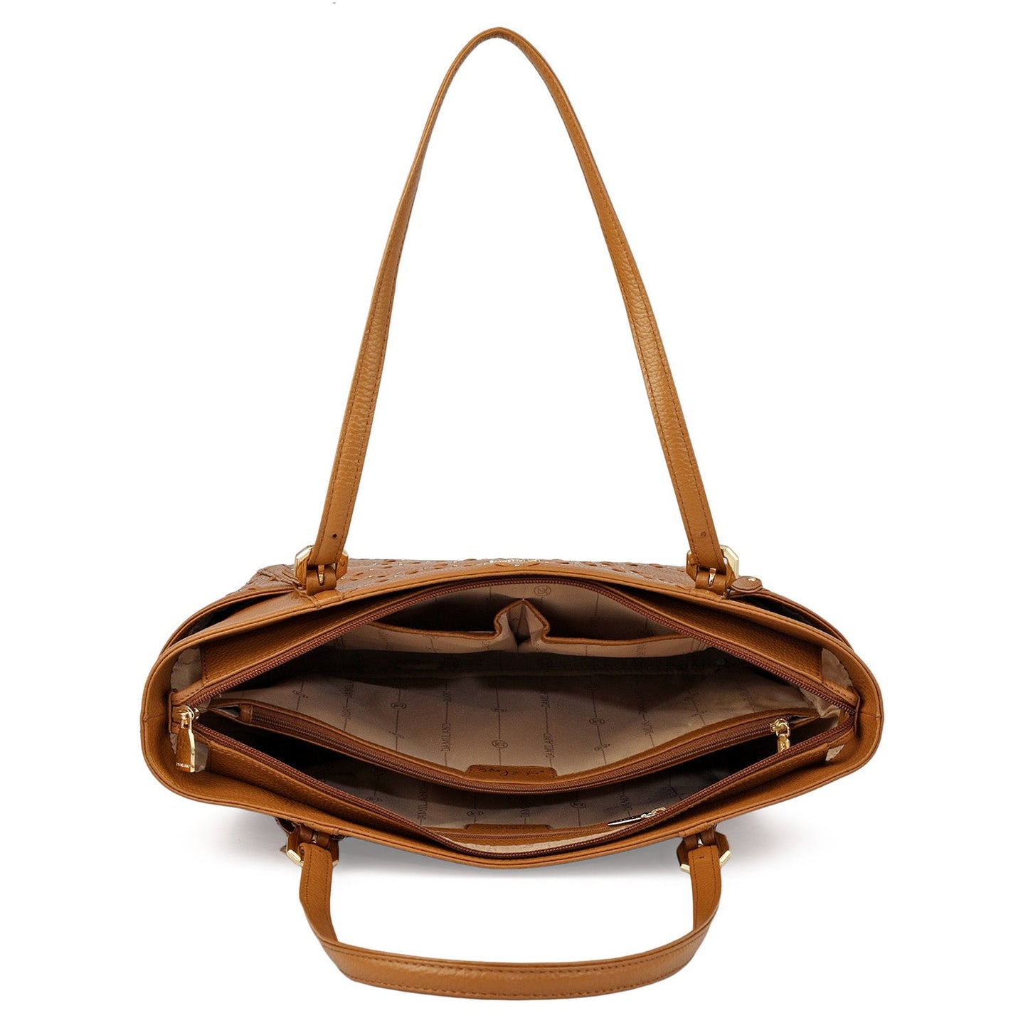 Serena Bunti Wax Leather Shoulder Bag - Caramel