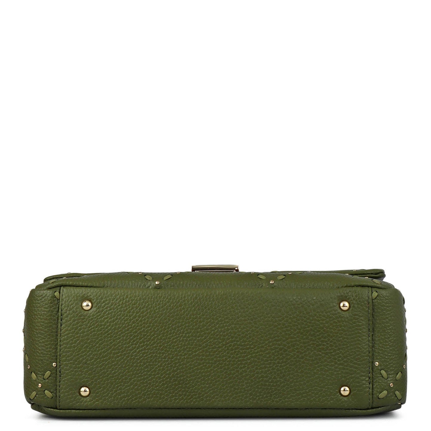 Serena Bunti Wax Leather Shoulder Bag - Fern