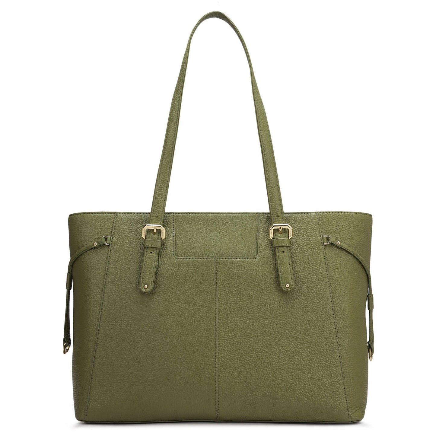 Large Wax Leather Tote - Fern