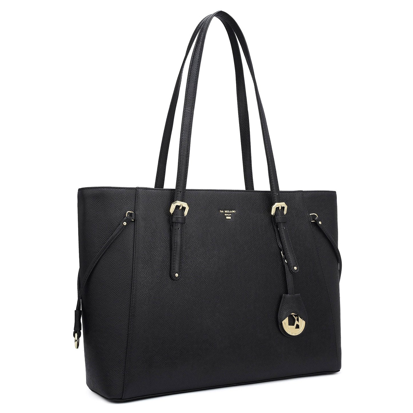 Franzy Leather Tote - Black