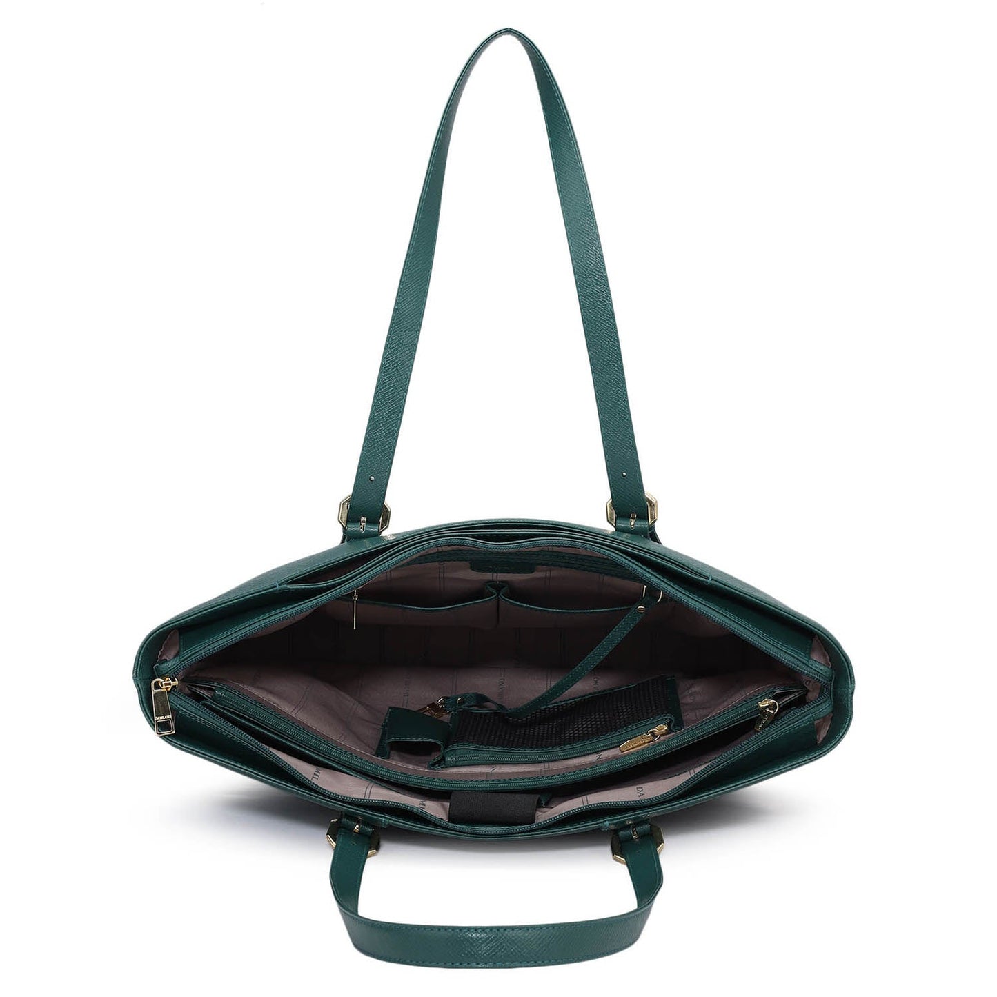 Large Franzy Leather Tote - Forest