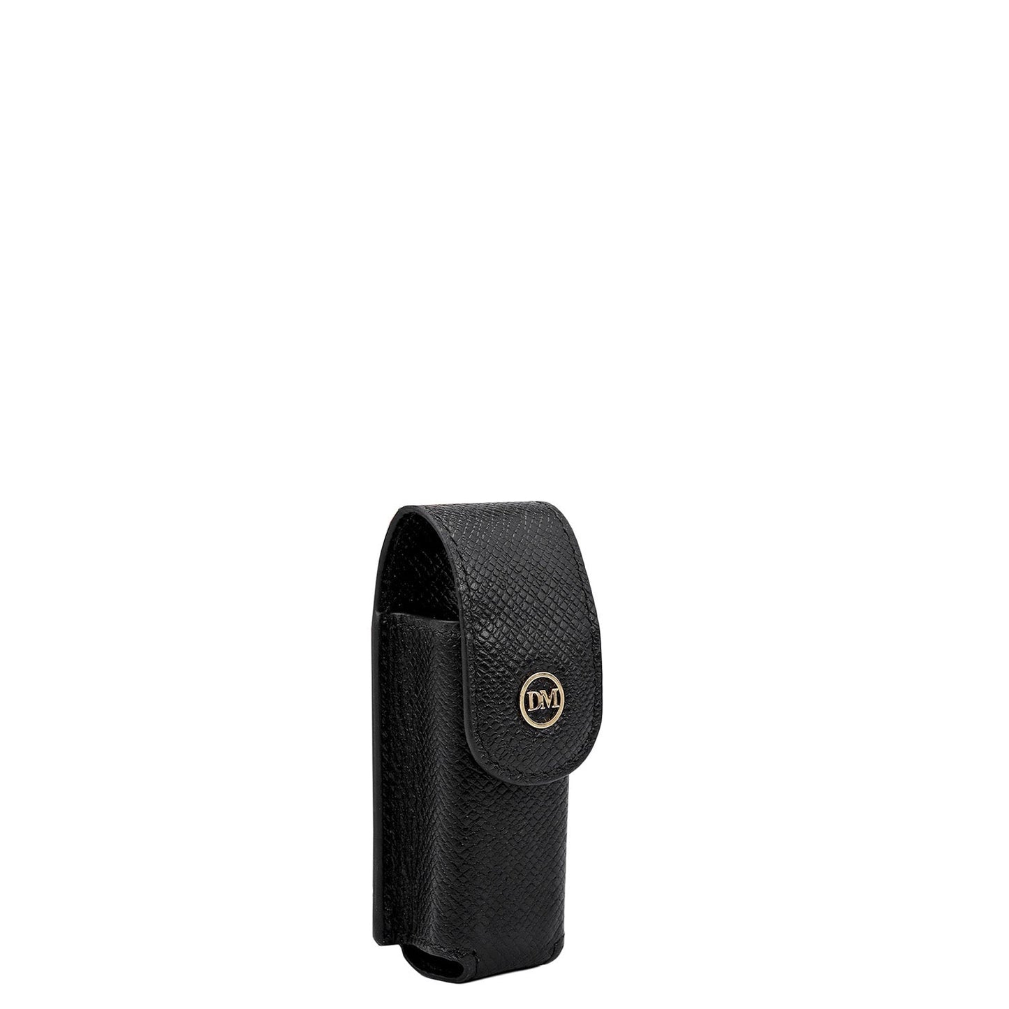 Franzy Leather Lipstick Case - Black