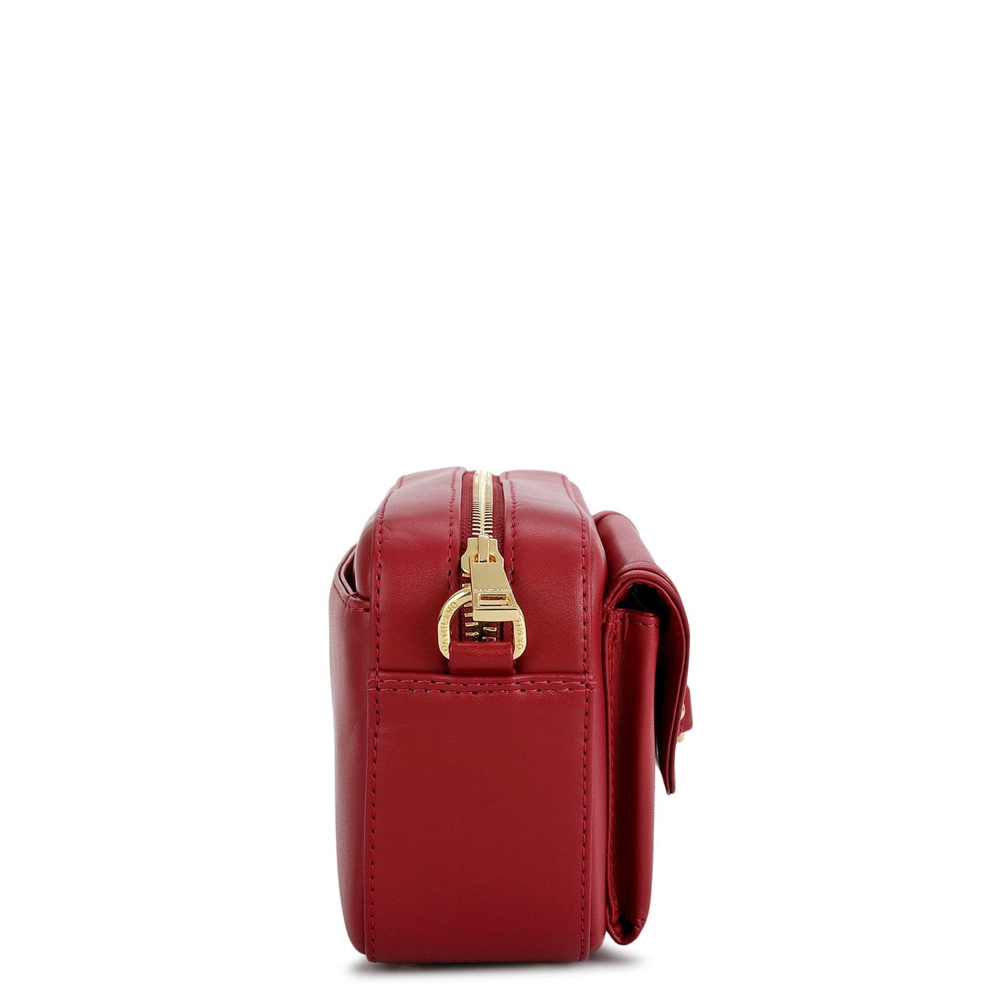 Mini Plain Leather Sling - Plumberry