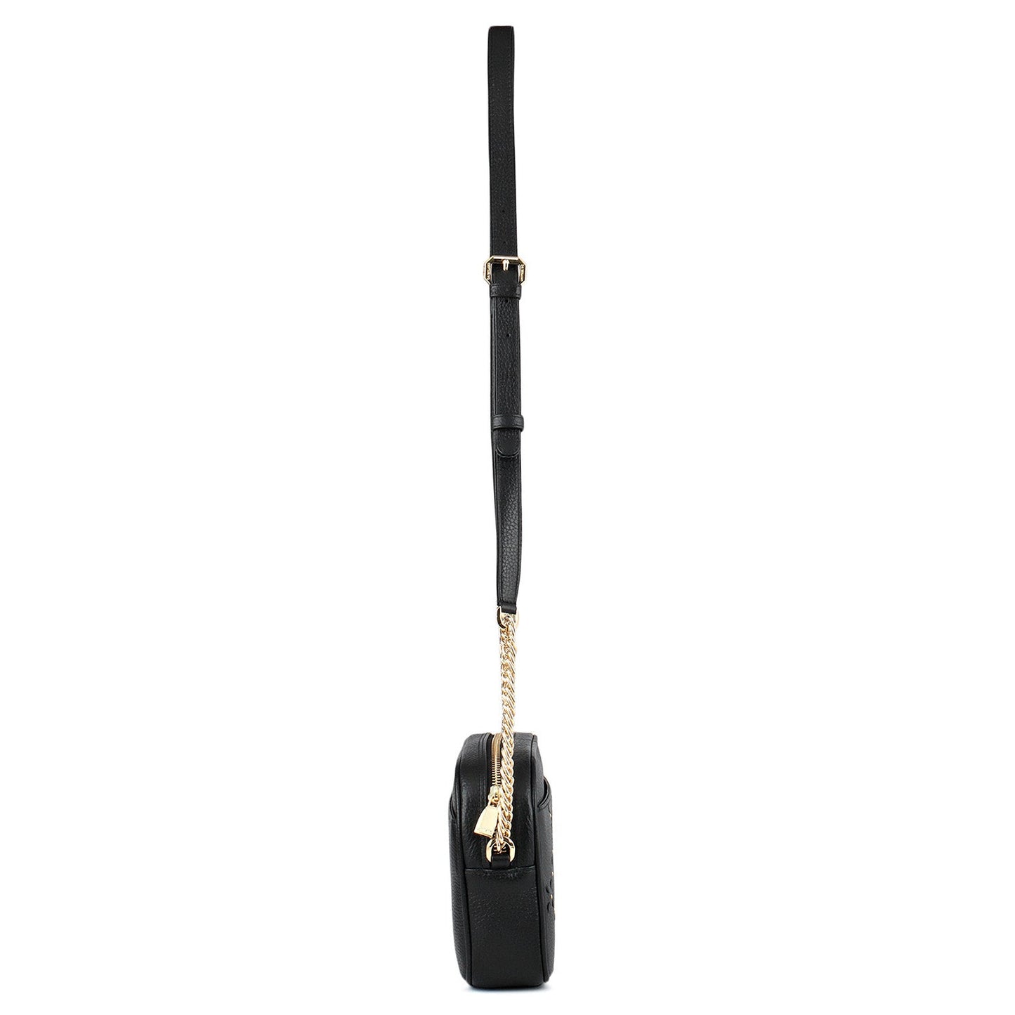 Serena Bunti Wax Leather Sling - Black