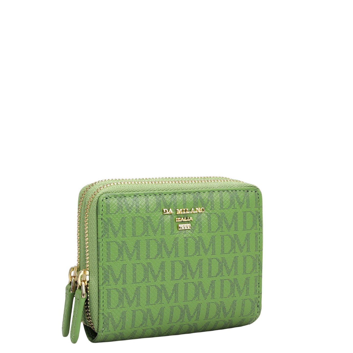 Monogram Leather Ladies Wallet - Kiwi