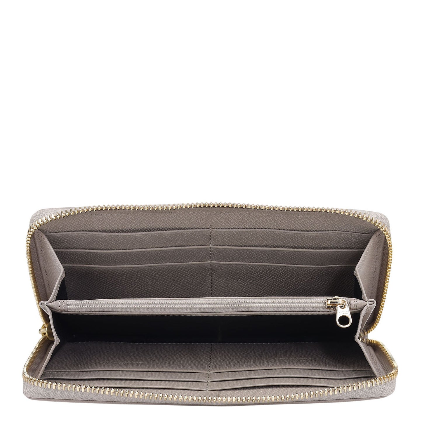 Croco Leather Ladies Wallet - Frost