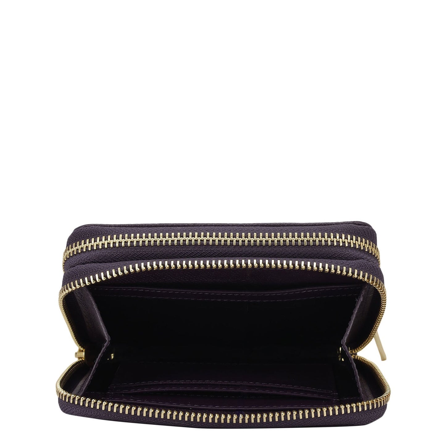 Croco Leather Ladies Wallet - Grapevine