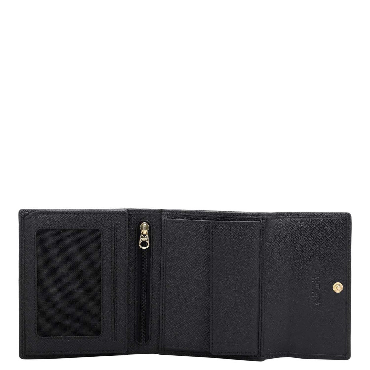 Franzy Leather Ladies Wallet - Black