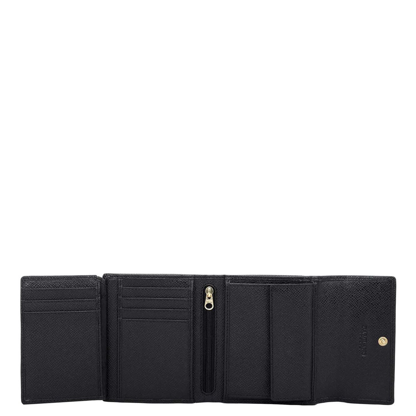 Franzy Leather Ladies Wallet - Black