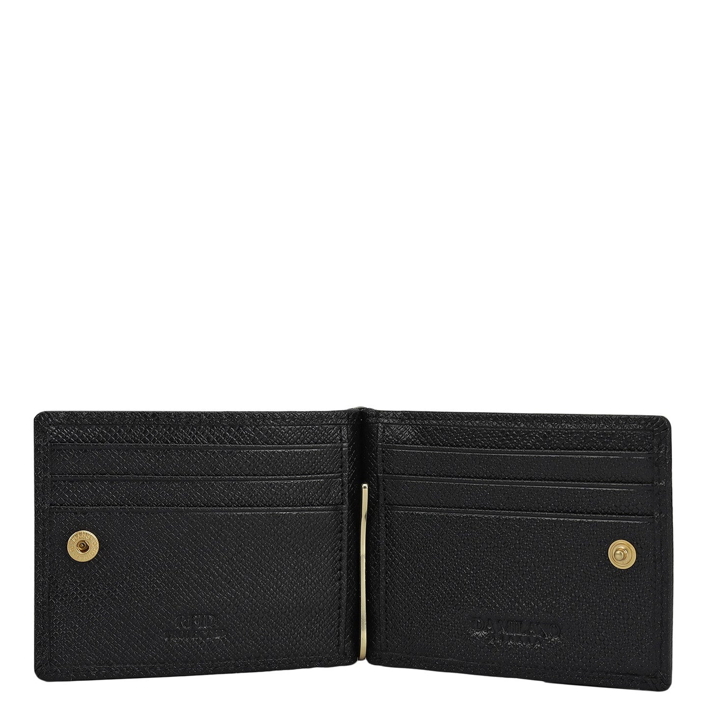 Croco Leather Money Clip - Black