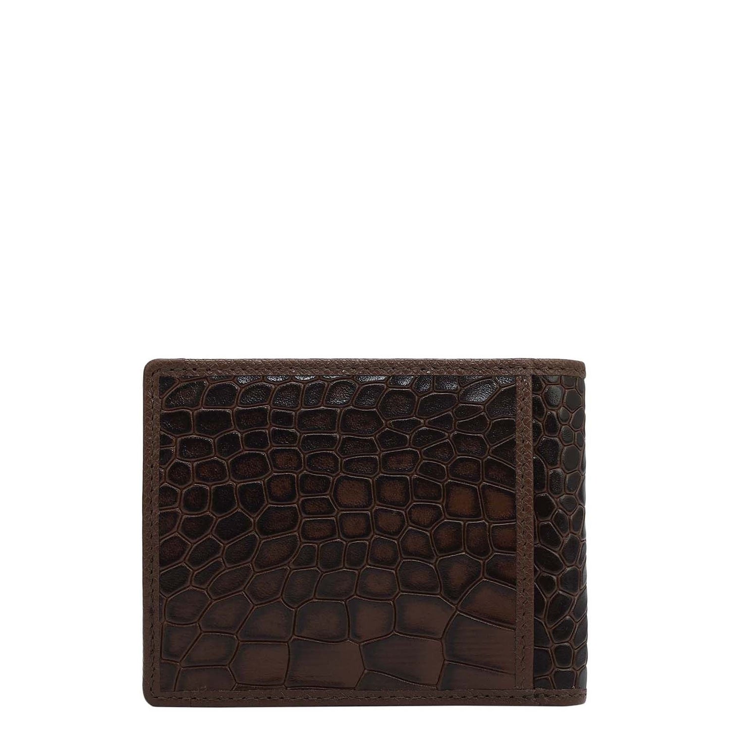 Croco Leather Money Clip - Date