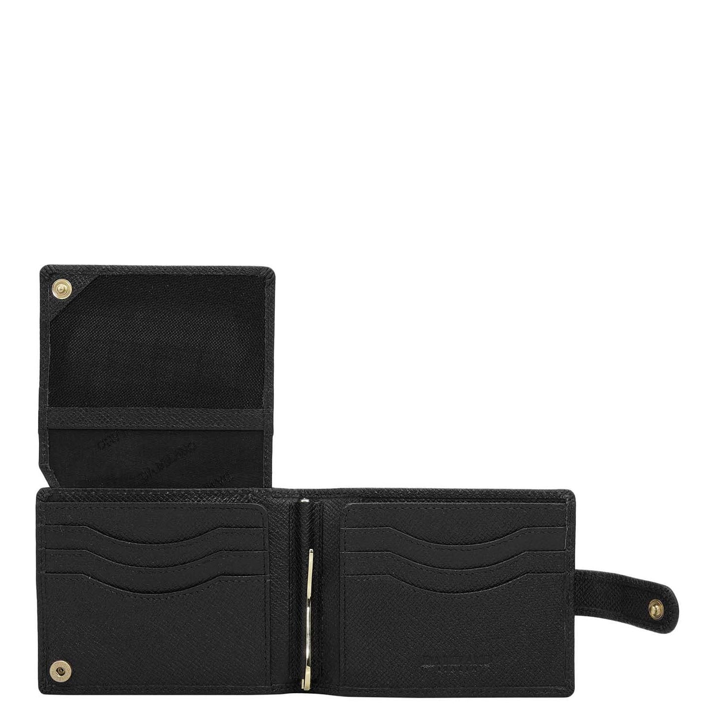 Franzy Leather Money Clip - Black