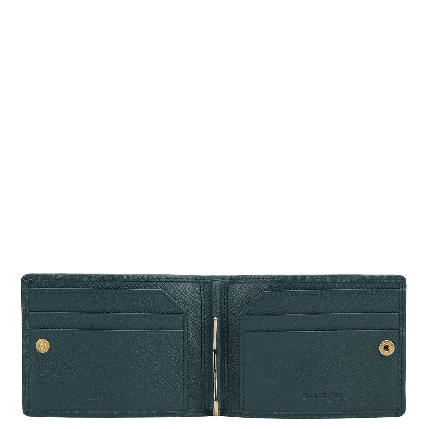 Monogram Leather Money Clip - Octane