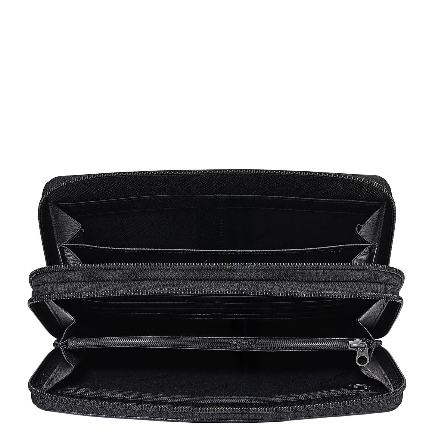 Croco Leather Multi Pouch - Black