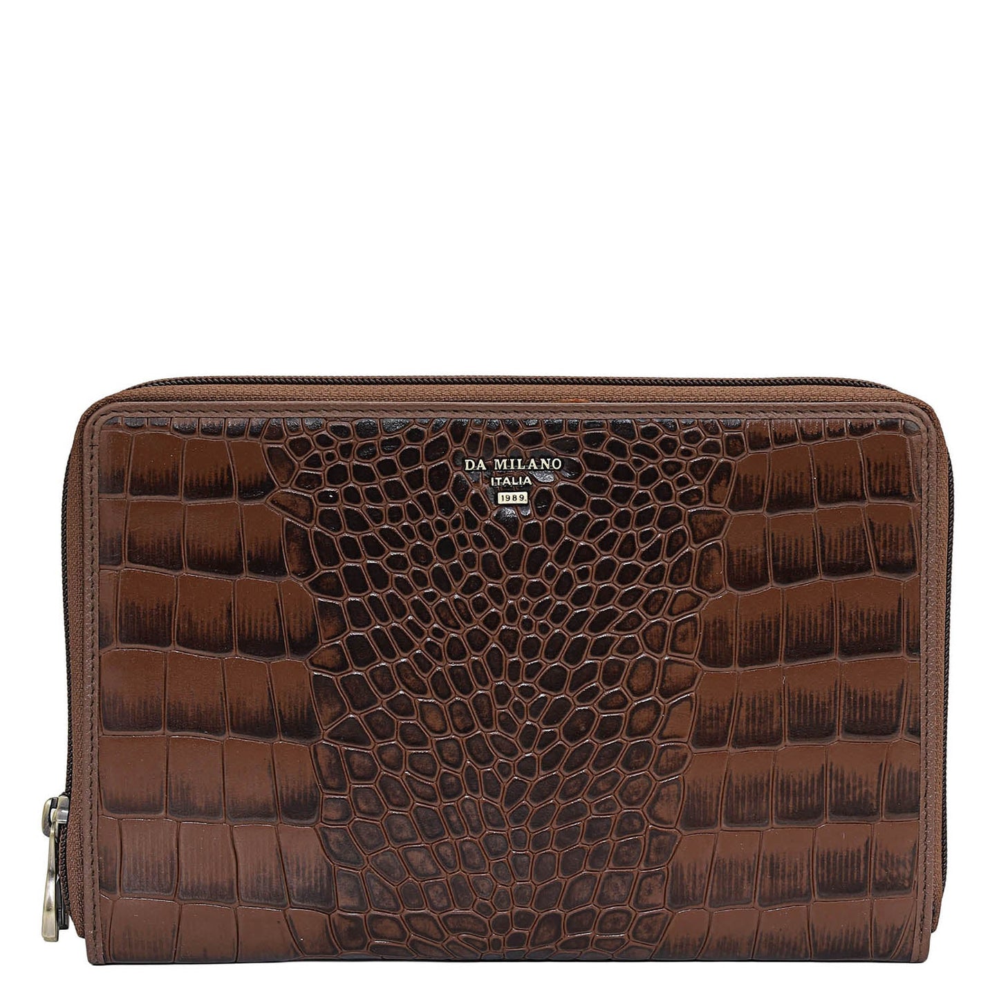 Croco Leather Multi Pouch - Date