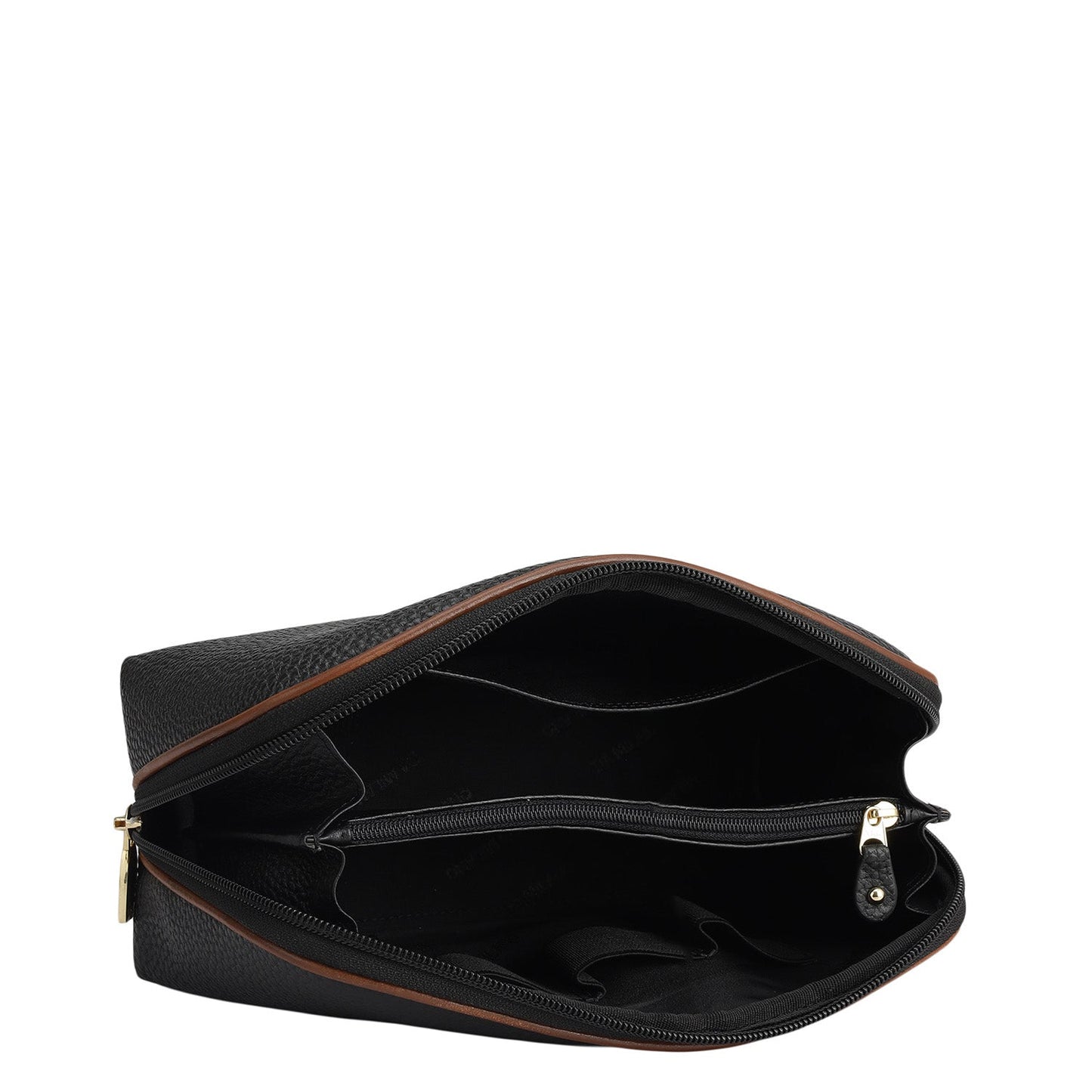 Wax Leather Multi Pouch - Black