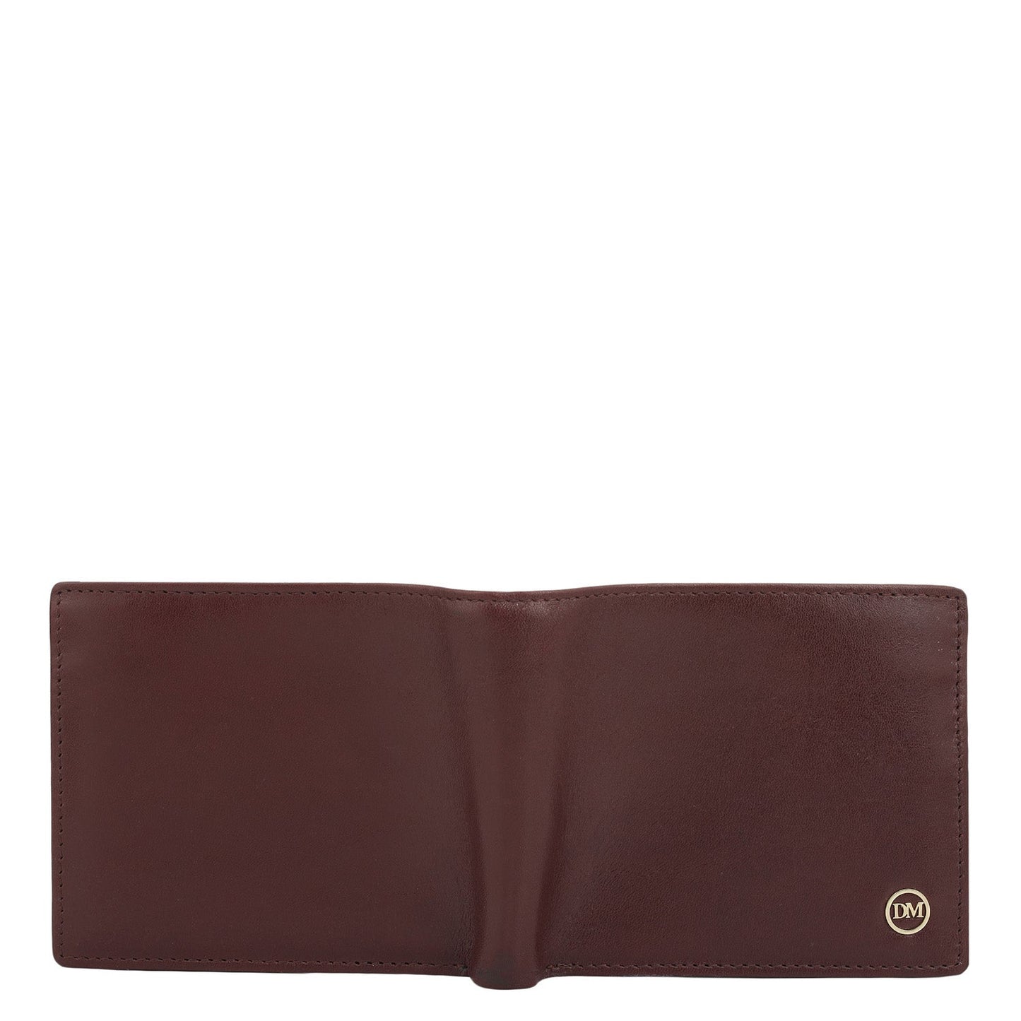 Wine Bifold Leather Mens Wallet