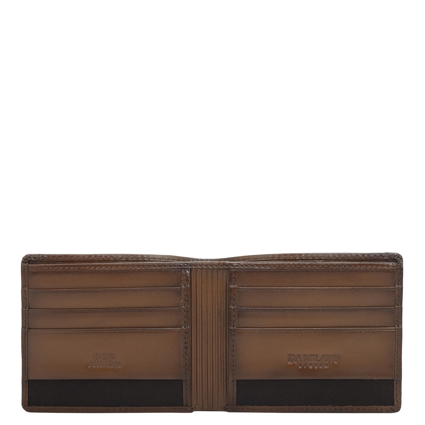Cognac Bifold Leather Mens Wallet