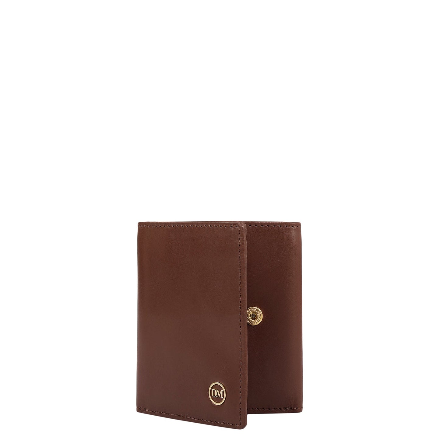 Brown Trifold Leather Mens Wallet