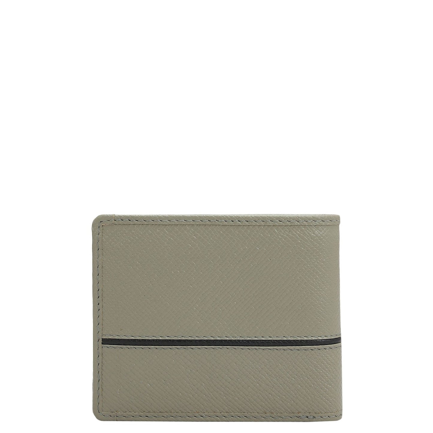 Stone Grey Bifold Leather Mens Wallet