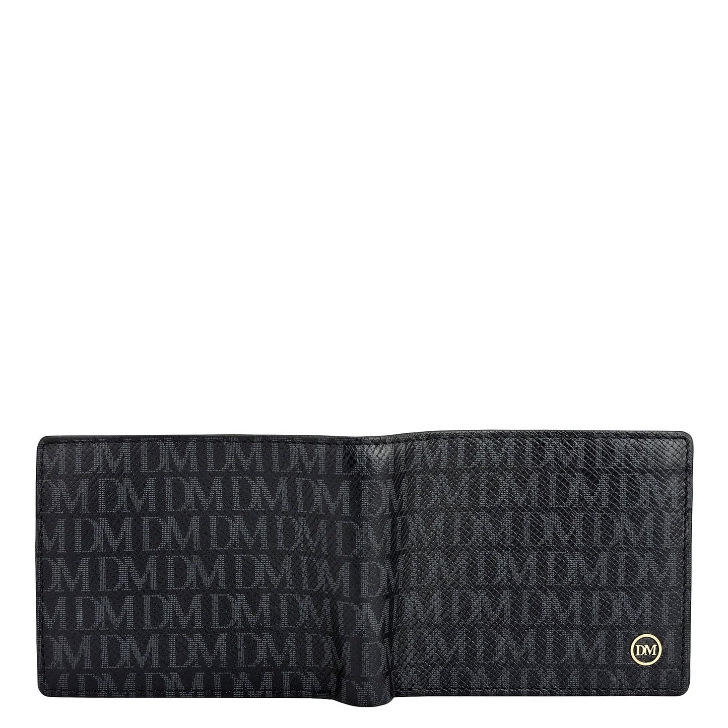 Black Bifold Leather Mens Wallet