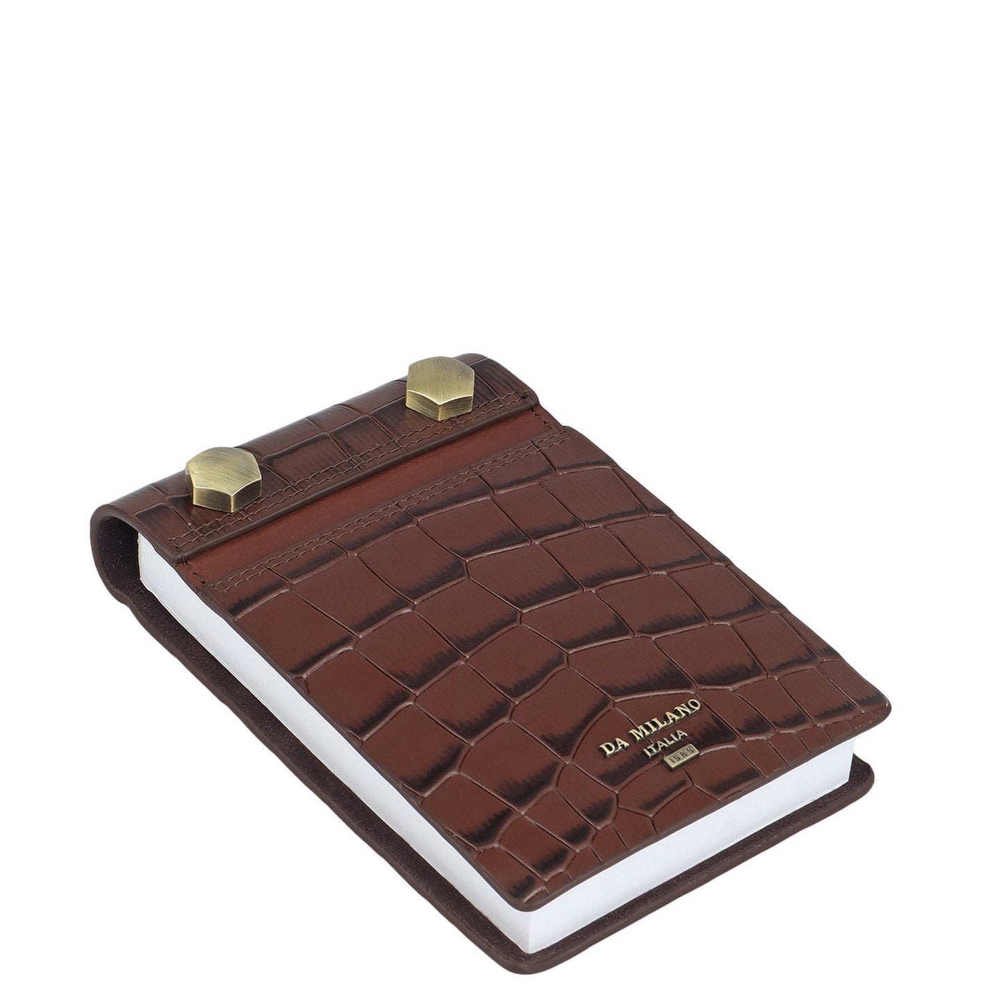 Croco Leather Notepad - Date
