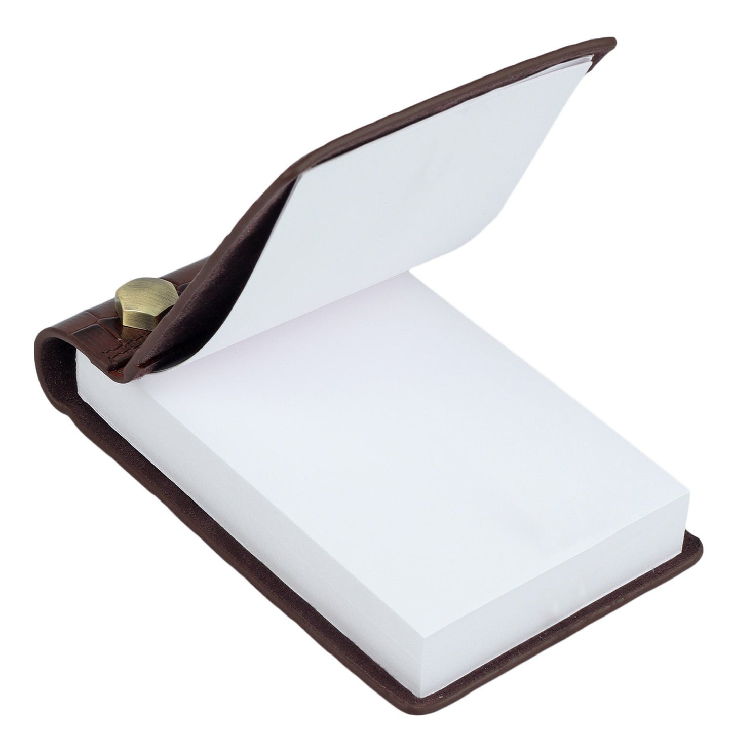 Croco Leather Notepad - Date
