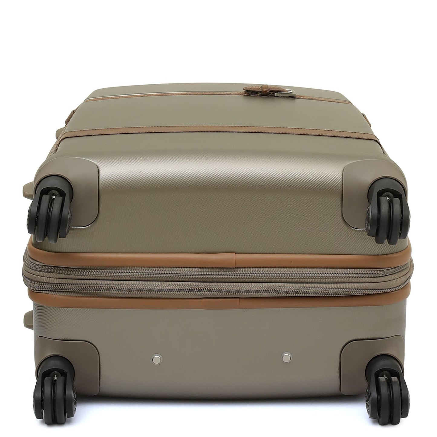 Emboss Leather Trolley(Medium) - Champagne & Cognac