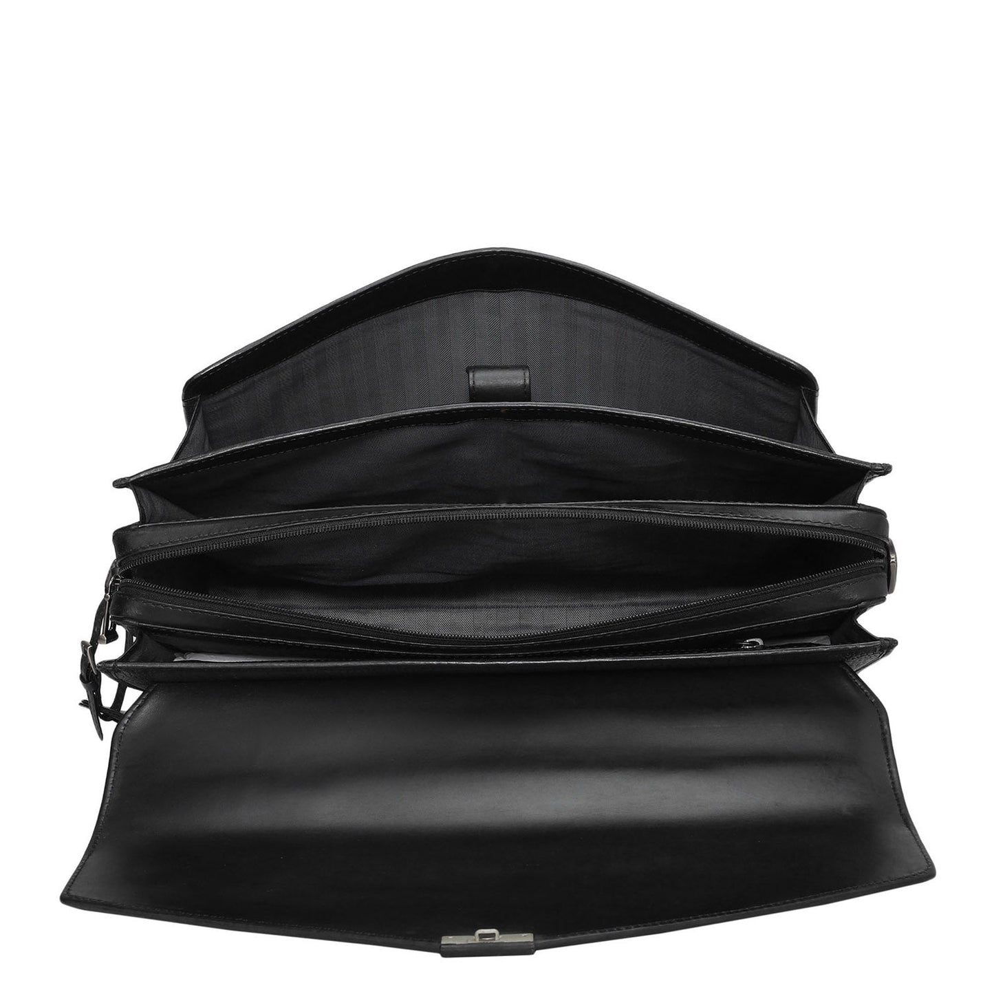 Croco Leather Portfolio - Black