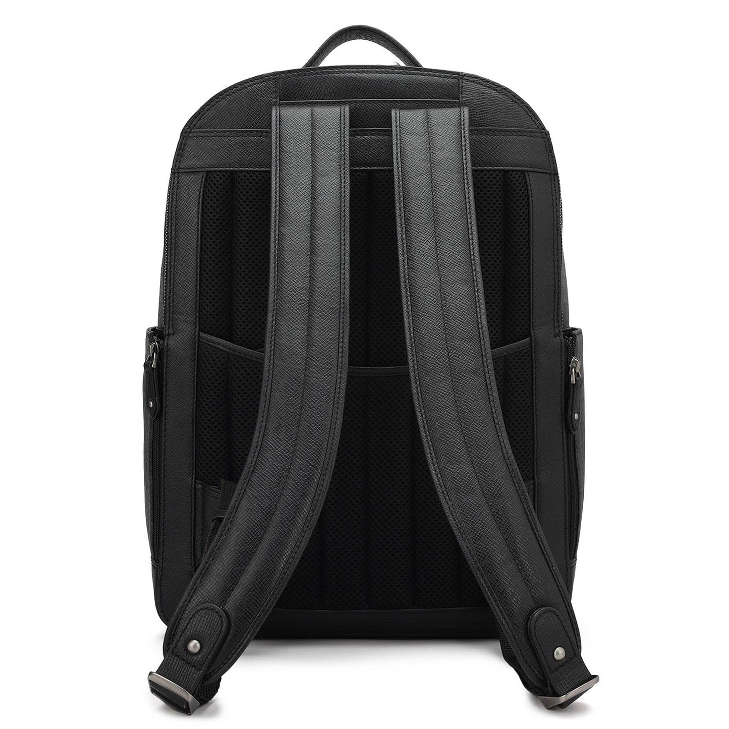 Monogram Franzy Leather Backpack - Black