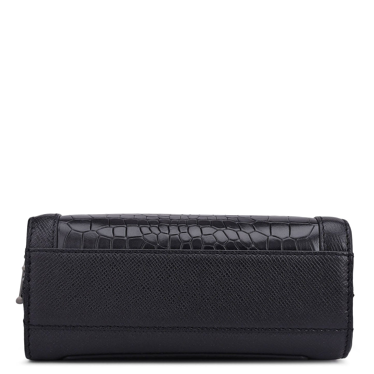Croco Franzy Leather Men Sling - Black