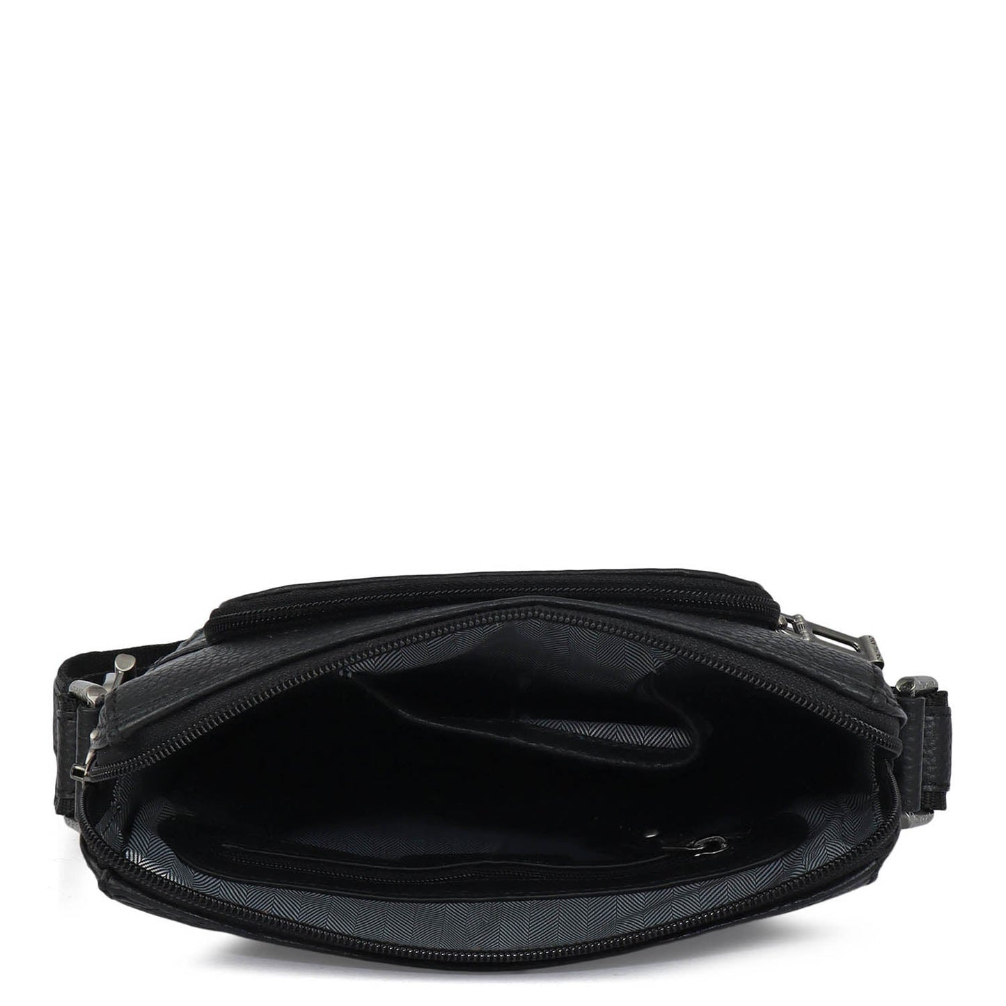 Monogram Wax Leather Men Sling - Black
