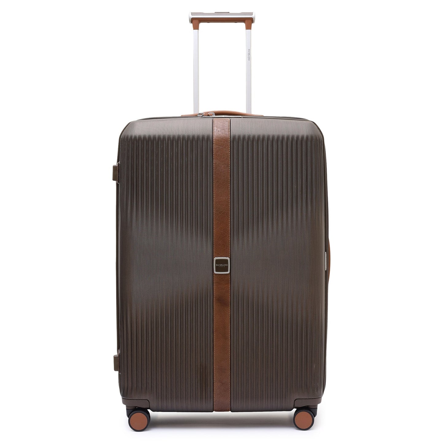 PC Elephant Leather Check-in Large Trolley - Bronze & Cognac