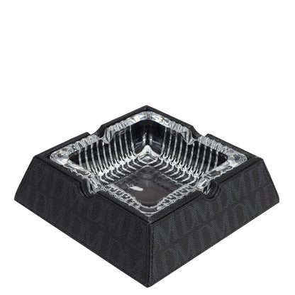 Monogram Leather Ash Tray - Black