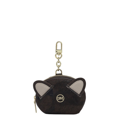 Fur Franzy Leather Bag Hanging - Brown