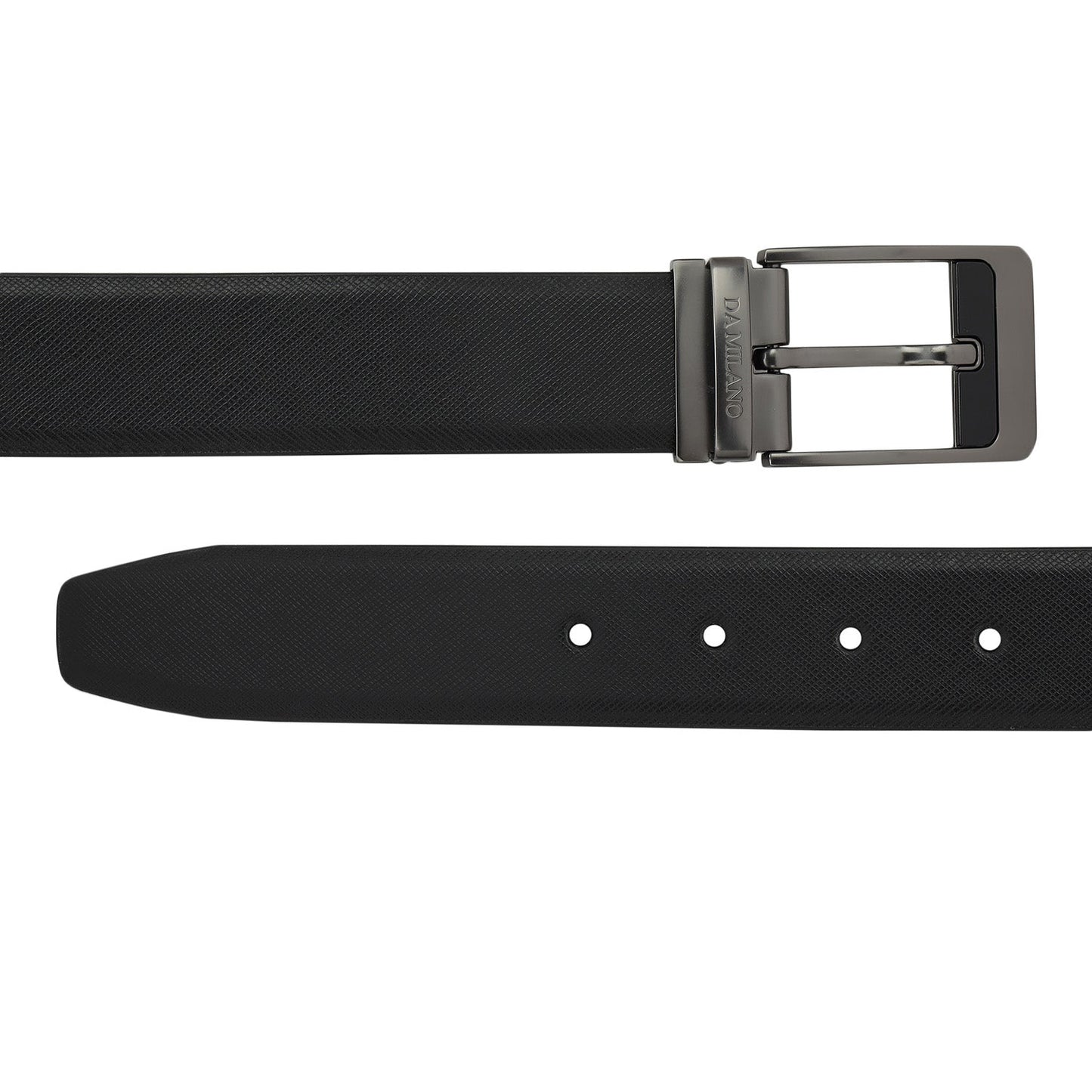 Formal Saffiano Leather Mens Belt