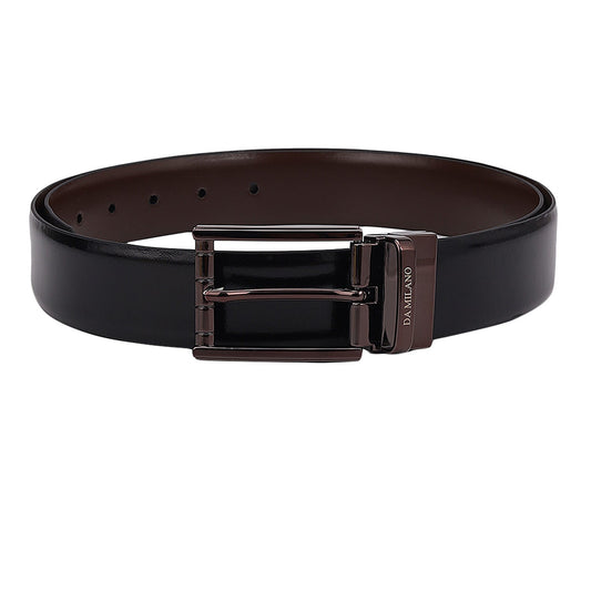 Formal Plain Leather Reversible Mens Belt - Black & Brown