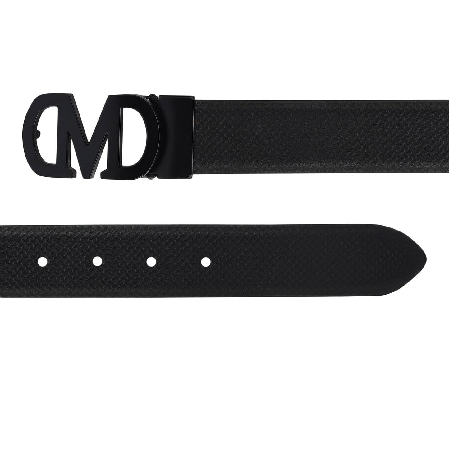 Casual Mat-Emboss Leather Mens Belt