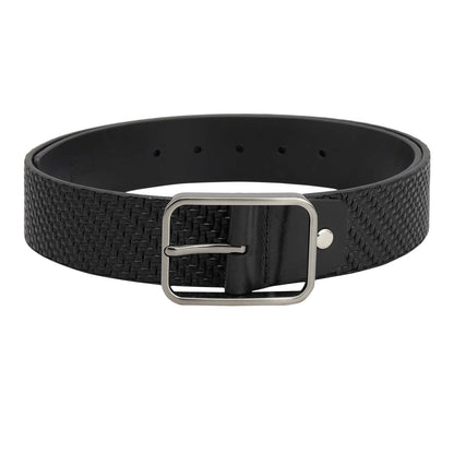 Casual Mat-Emboss Leather Mens Belt
