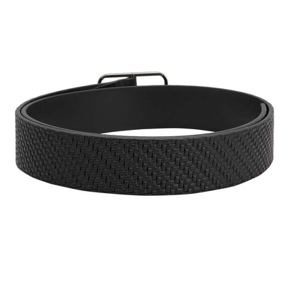Casual Mat-Emboss Leather Mens Belt