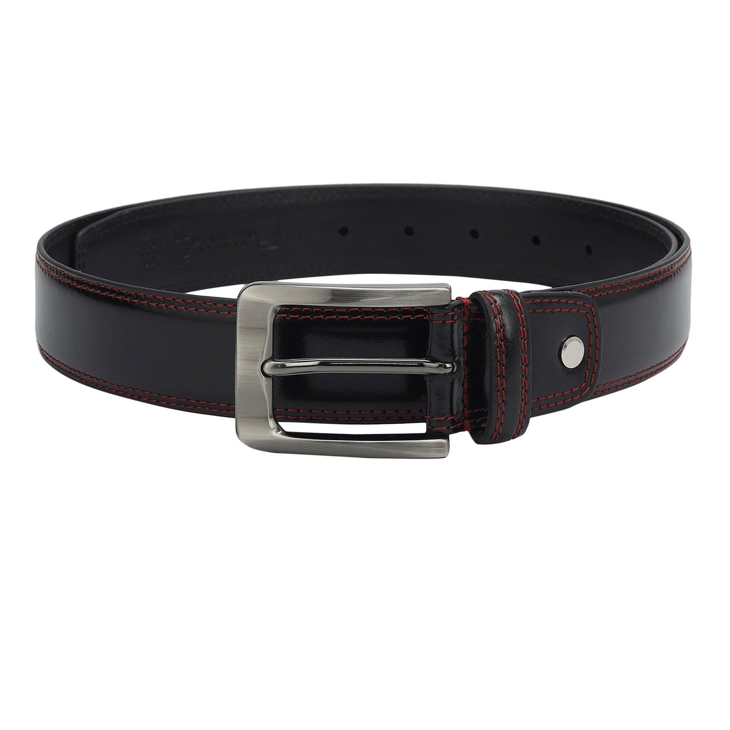 Casual Plain Leather Mens Belt