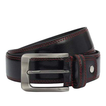 Casual Plain Leather Mens Belt