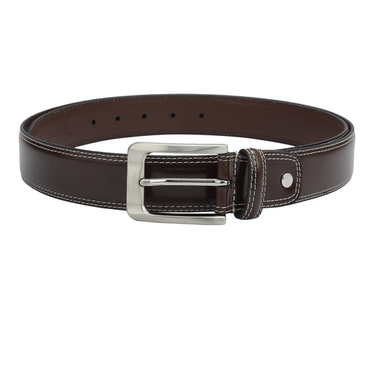 Casual Plain Leather Mens Belt